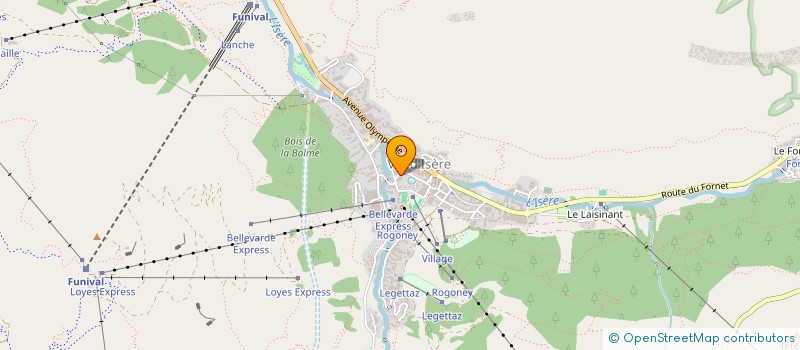 localisation de l'entreprise MONSIEUR BASTIAN BERTRANDE  VAL D'ISERE