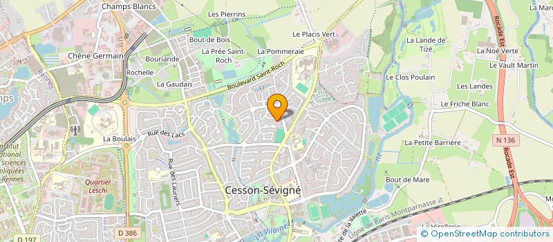 localisation de l'entreprise MONSIEUR BASTIAN BREUIL  CESSON-SEVIGNE