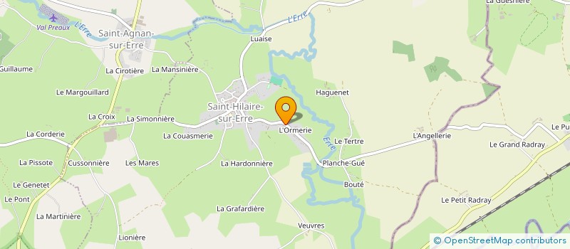 localisation de l'entreprise MONSIEUR BASTIAN LEGRAND à SAINT-HILAIRE-SUR-ERRE