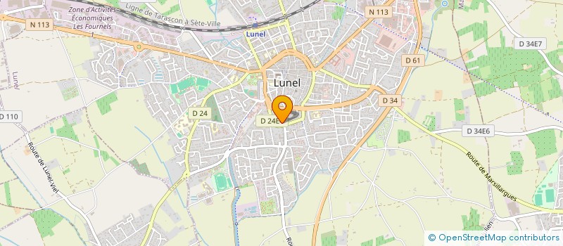 localisation de l'entreprise MONSIEUR BASTIAN MANUEL  LUNEL