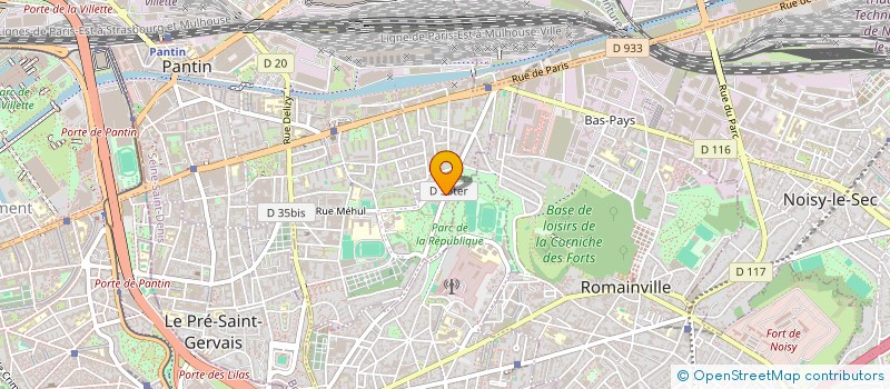 localisation de l'entreprise MONSIEUR BASTIAN WEINZIERL  PANTIN