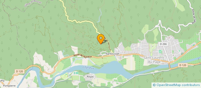 localisation de l'entreprise MONSIEUR BASTIEN ACTIS  SAINT-LAURENT-DU-PAPE