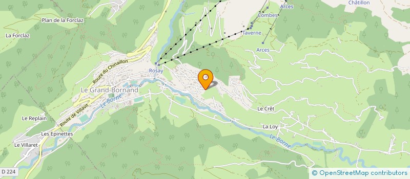 localisation de l'entreprise MONSIEUR BASTIEN ALEXANDRE PONDEVAUX  LE GRAND-BORNAND