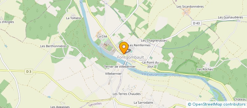 localisation de l'entreprise MONSIEUR BASTIEN ALZURIA à FONTGOMBAULT