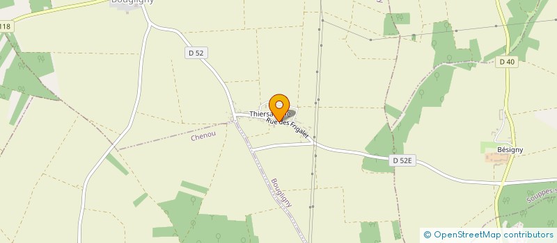 localisation de l'entreprise MONSIEUR BASTIEN AUGER  BOUGLIGNY