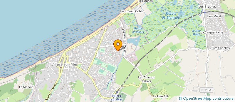 localisation de l'entreprise MONSIEUR BASTIEN AUGUSTIN DIT MORARD  VILLERS-SUR-MER