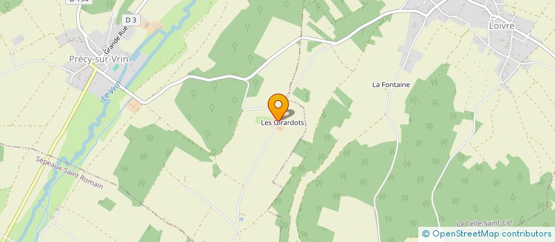 localisation de l'entreprise MONSIEUR BASTIEN AUTRET  PRECY-SUR-VRIN