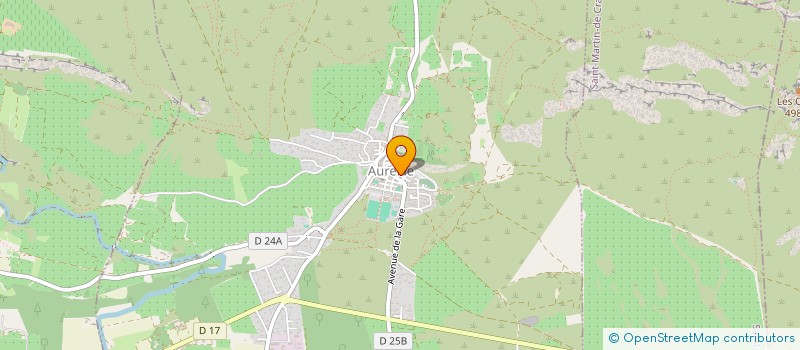 localisation de l'entreprise MONSIEUR BASTIEN BADUEL  AUREILLE