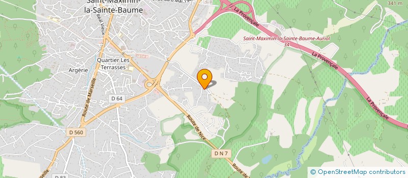 localisation de l'entreprise MONSIEUR BASTIEN BARET à SAINT-MAXIMIN-LA-SAINTE-BAUME