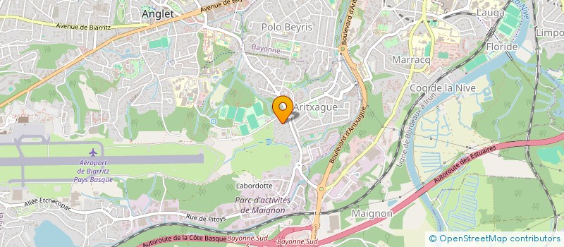 localisation de l'entreprise MONSIEUR BASTIEN BAUDUIN BORG  ANGLET