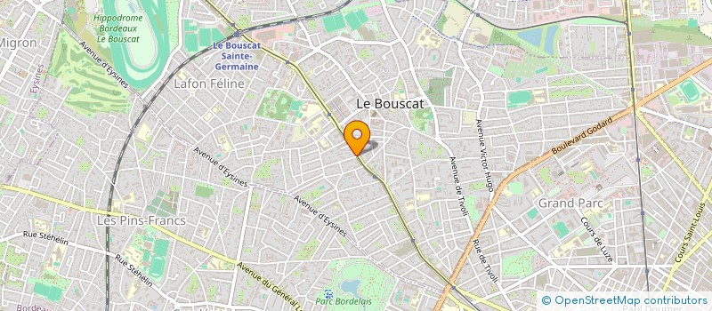 localisation de l'entreprise MONSIEUR BASTIEN BEAUBAT à LE BOUSCAT