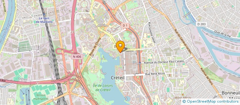 localisation de l'entreprise MONSIEUR BASTIEN BEAUVALLET  CRETEIL