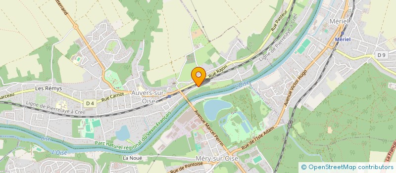 localisation de l'entreprise MONSIEUR BASTIEN BELLAMY  AUVERS-SUR-OISE