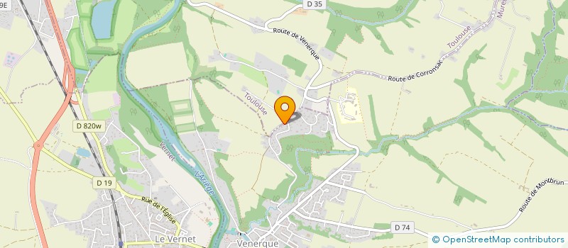 localisation de l'entreprise MONSIEUR BASTIEN BELLAMY à VENERQUE