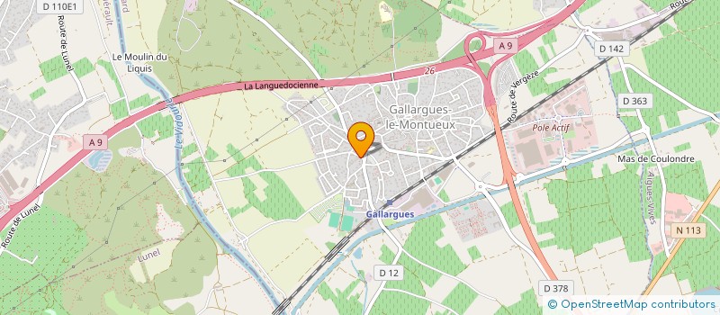 localisation de l'entreprise MONSIEUR BASTIEN BELLANTONIO  GALLARGUES-LE-MONTUEUX