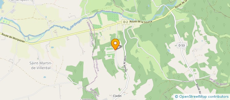 localisation de l'entreprise MONSIEUR BASTIEN BENNE  VERGT-DE-BIRON