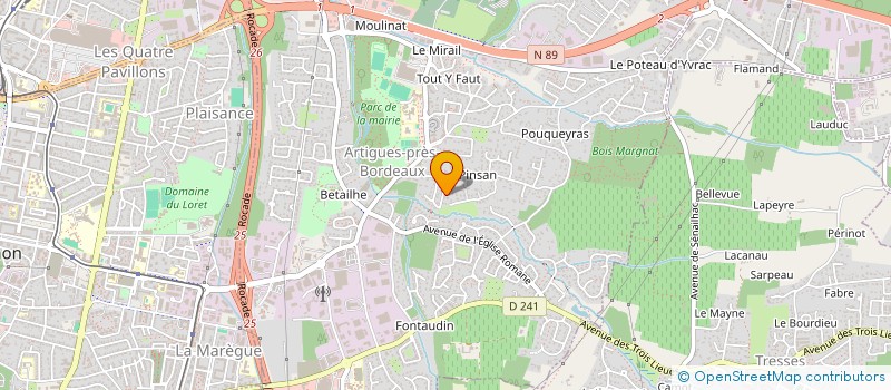 localisation de l'entreprise MONSIEUR BASTIEN BENOIT  LOUPES