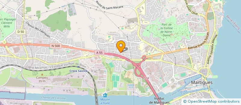 localisation de l'entreprise MONSIEUR BASTIEN BERJAUD  MARTIGUES