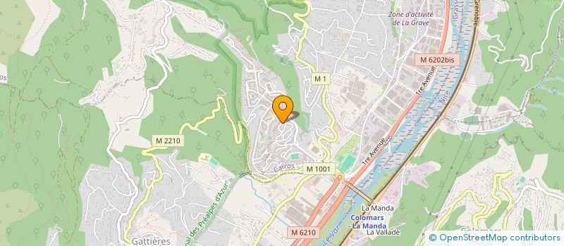 localisation de l'entreprise MONSIEUR BASTIEN BERNARDI à CARROS