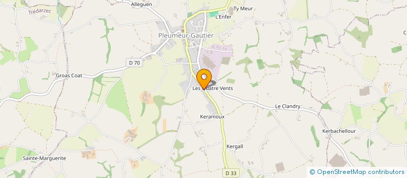 localisation de l'entreprise MONSIEUR BASTIEN BERTRAND  PLEUMEUR-GAUTIER