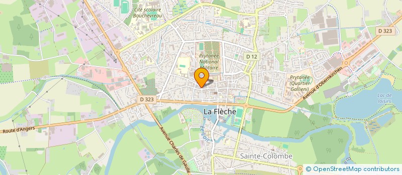 localisation de l'entreprise MONSIEUR BASTIEN BILLARD  LA FLECHE