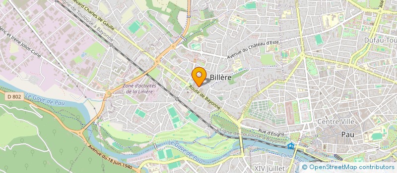 localisation de l'entreprise MONSIEUR BASTIEN BILLAUD à BILLERE