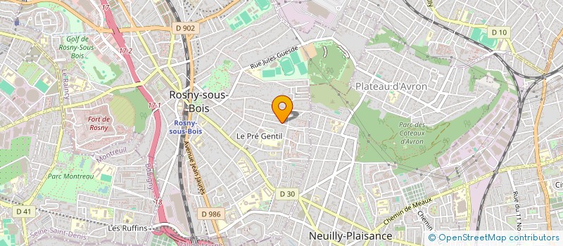 localisation de l'entreprise MONSIEUR BASTIEN BISSO à ROSNY-SOUS-BOIS