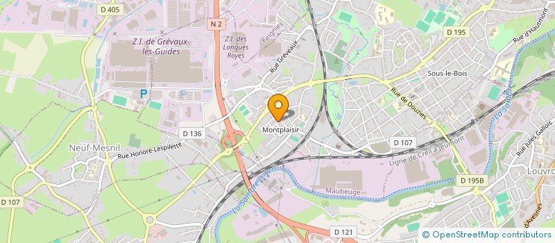 localisation de l'entreprise MONSIEUR BASTIEN BLANQUET  MAUBEUGE