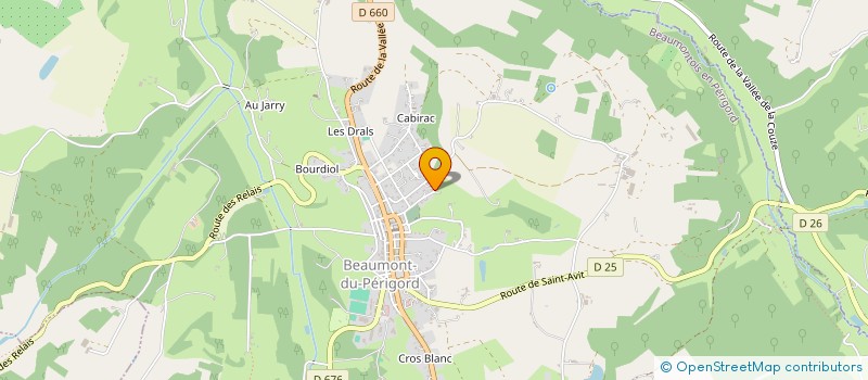 localisation de l'entreprise MONSIEUR BASTIEN BOISSERIE  BEAUMONTOIS EN PERIGORD