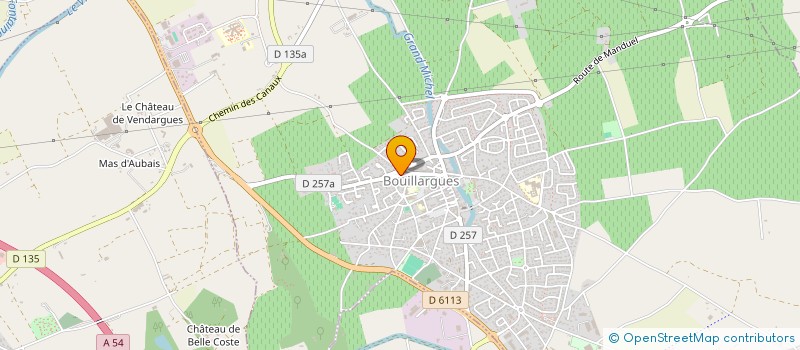 localisation de l'entreprise MONSIEUR BASTIEN BOREL  BOUILLARGUES