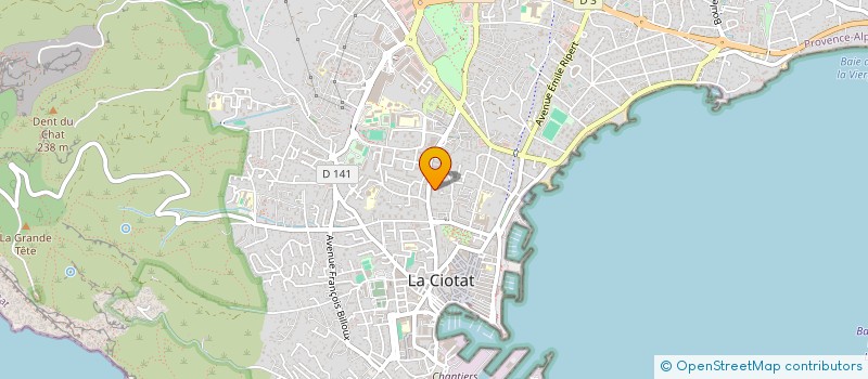 localisation de l'entreprise MONSIEUR BASTIEN BOSI à LA CIOTAT
