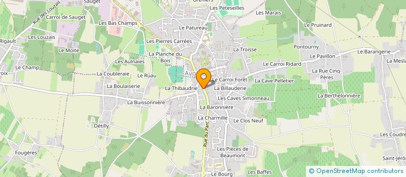 localisation de l'entreprise MONSIEUR BASTIEN BOUCHERON à AVOINE
