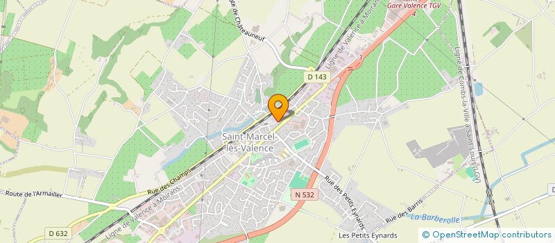 localisation de l'entreprise MONSIEUR BASTIEN BOUCHET  SAINT-MARCEL-LES-VALENCE