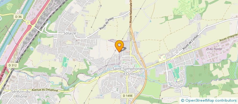 localisation de l'entreprise MONSIEUR BASTIEN BOUVIER BBONAIR  SAINT-SYMPHORIEN-D OZON