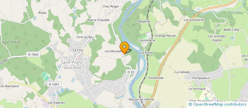 localisation de l'entreprise MONSIEUR BASTIEN BOYDENS à SAINT-PRIEST-SOUS-AIXE