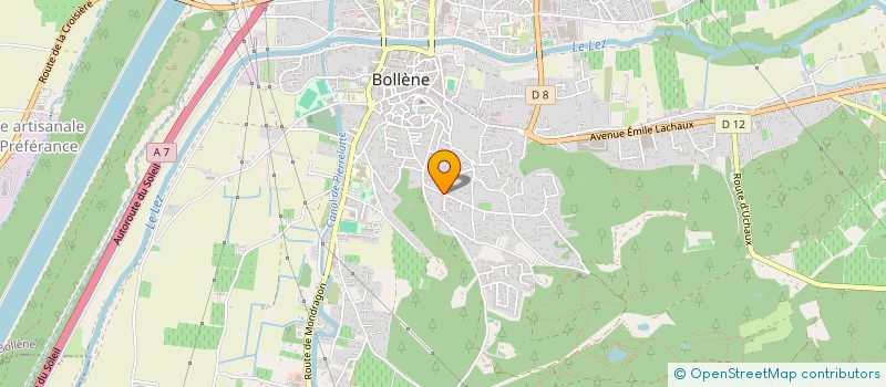 localisation de l'entreprise MONSIEUR BASTIEN BOYET  BOLLENE