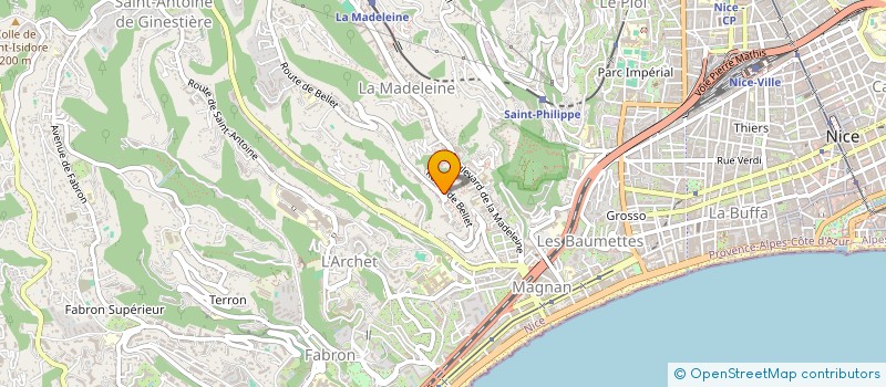 localisation de l'entreprise MONSIEUR BASTIEN BRAGATO  NICE