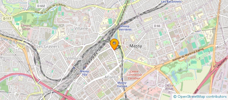 localisation de l'entreprise MONSIEUR BASTIEN BRARD à MASSY