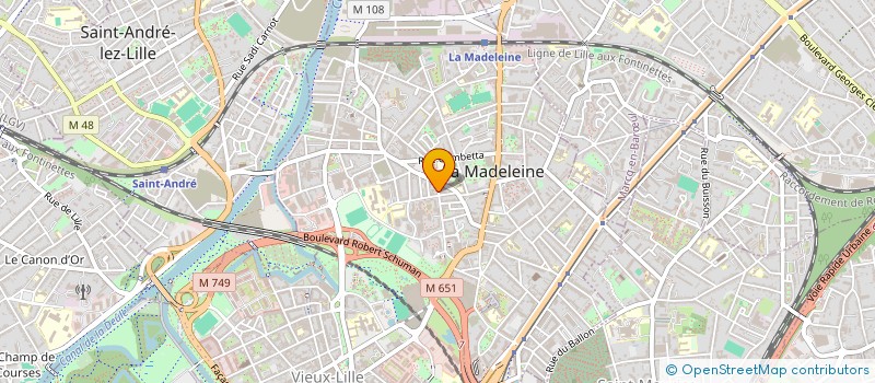 localisation de l'entreprise MONSIEUR BASTIEN BREGEARD LEFFRAY à LA MADELEINE