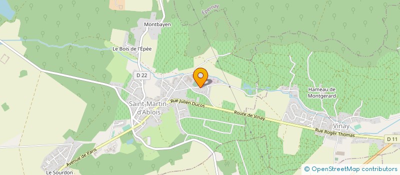 localisation de l'entreprise MONSIEUR BASTIEN BROCARD  SAINT-MARTIN-D'ABLOIS