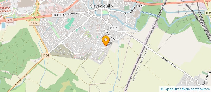 localisation de l'entreprise MONSIEUR BASTIEN BRUSACORAM  CLAYE-SOUILLY