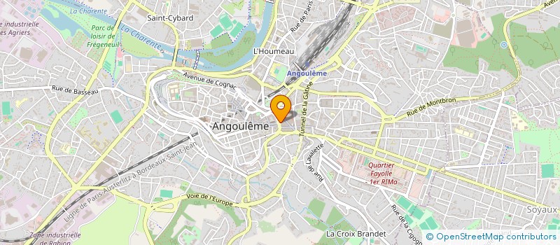 localisation de l'entreprise MONSIEUR BASTIEN BUSSAC à ANGOULEME