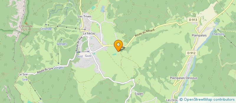 localisation de l'entreprise MONSIEUR BASTIEN BUTTIN  AIX-LES-BAINS