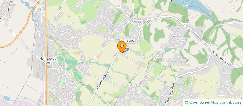 localisation de l'entreprise MONSIEUR BASTIEN CALASNIVES à SERRES-CASTET