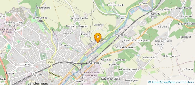 localisation de l'entreprise MONSIEUR BASTIEN CAPITAINE  PLOUEDERN