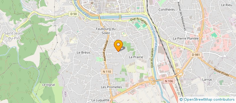 localisation de l'entreprise MONSIEUR BASTIEN CARBONI  ALES