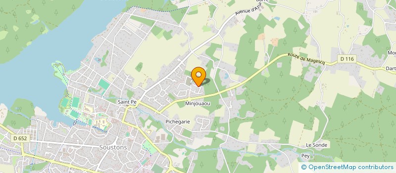 localisation de l'entreprise MONSIEUR BASTIEN CASETTO à SOUSTONS