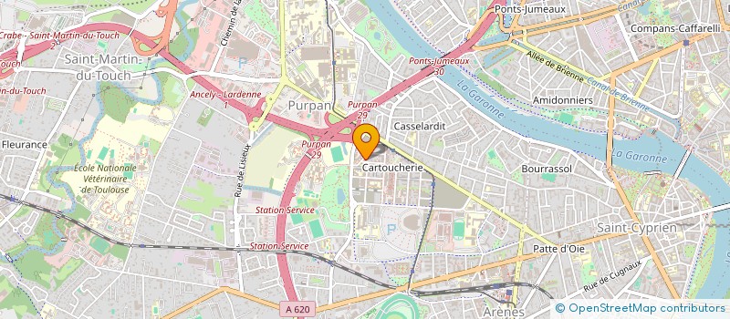 localisation de l'entreprise MONSIEUR BASTIEN CASSE  TOULOUSE