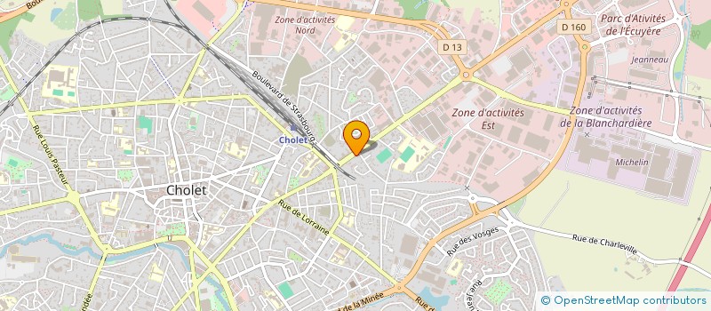 localisation de l'entreprise MONSIEUR BASTIEN CASSET à CHOLET