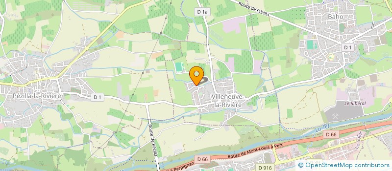 localisation de l'entreprise MONSIEUR BASTIEN CAZES  VILLENEUVE-LA-RIVIERE